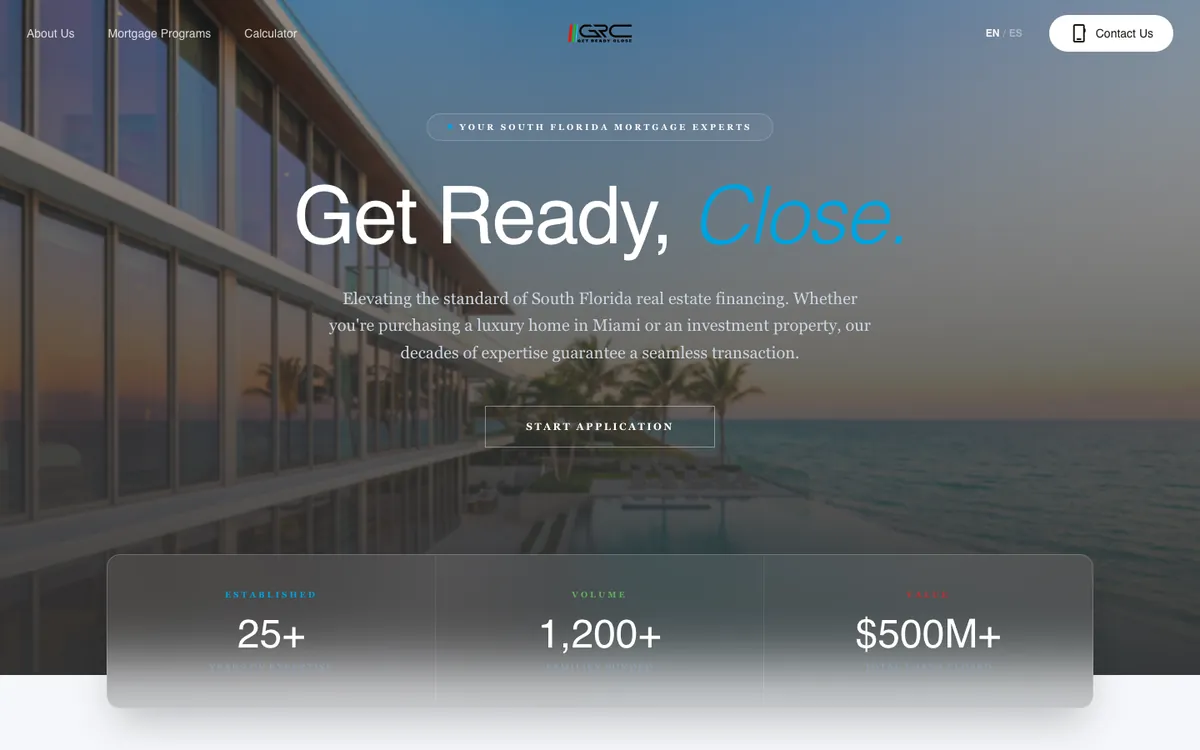GRC Lending website, built by INNOVAT3
